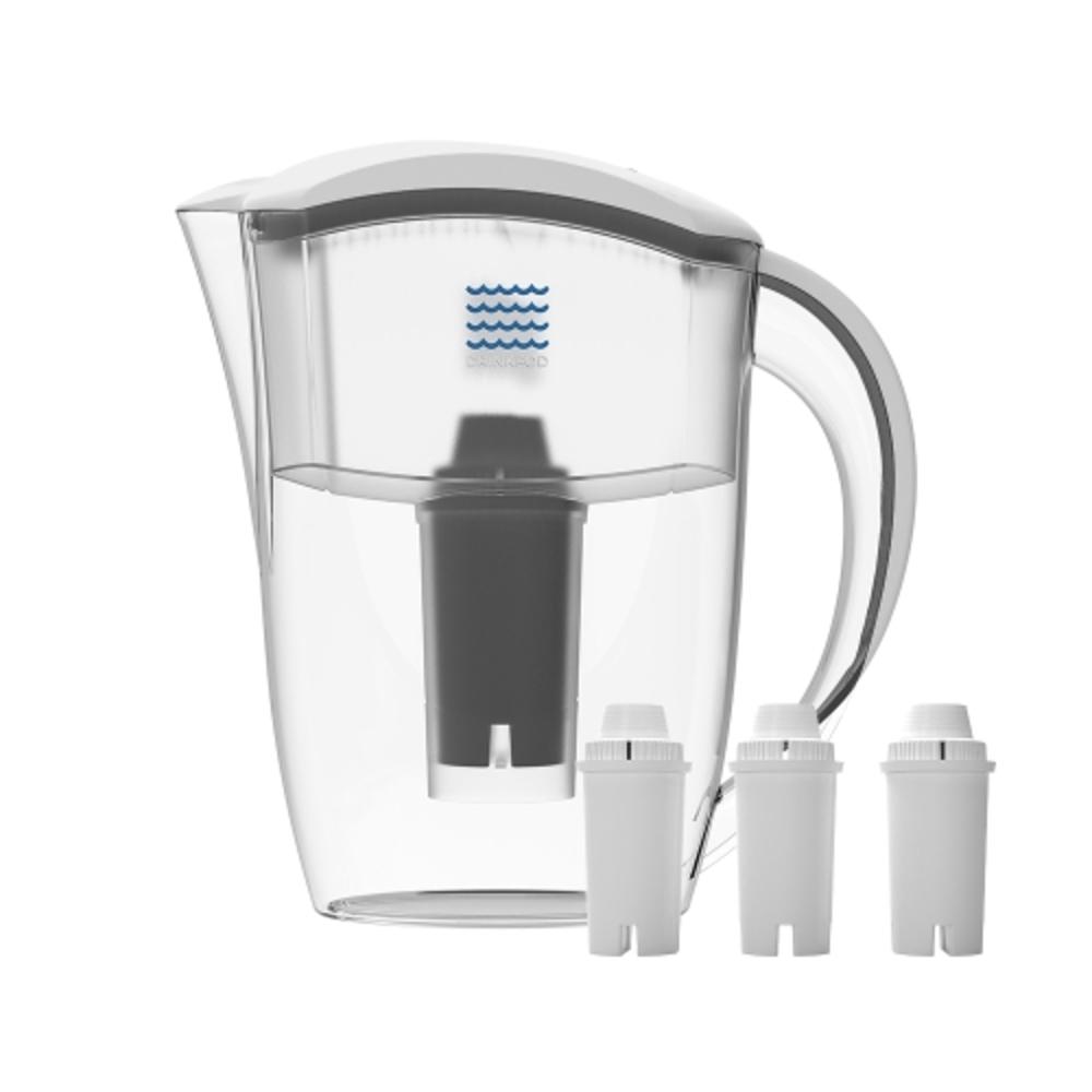 Drinkpod 8 Stage Alkaline Water Pitcher 2.5 L.Capacity. 3 Pack Alkaline filters included.