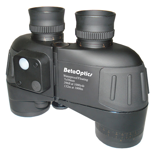 BetaOptics Binocular with heavy duty fully coated waterproof with compass 7x50 and best clarity for military use