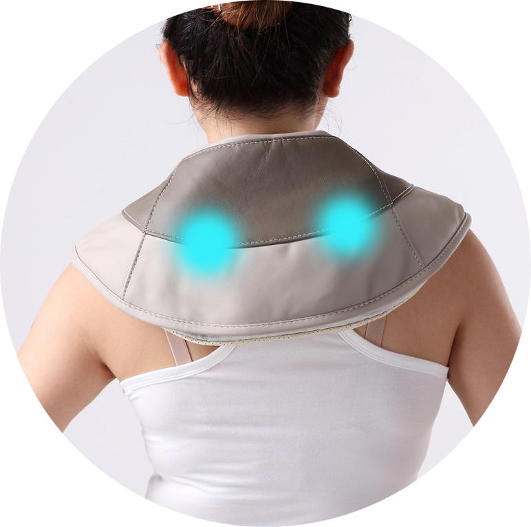 Carepeutic Deluxe Neck and  Shoulder Massager with Powerful 18 Pulse Taping Massage Programs