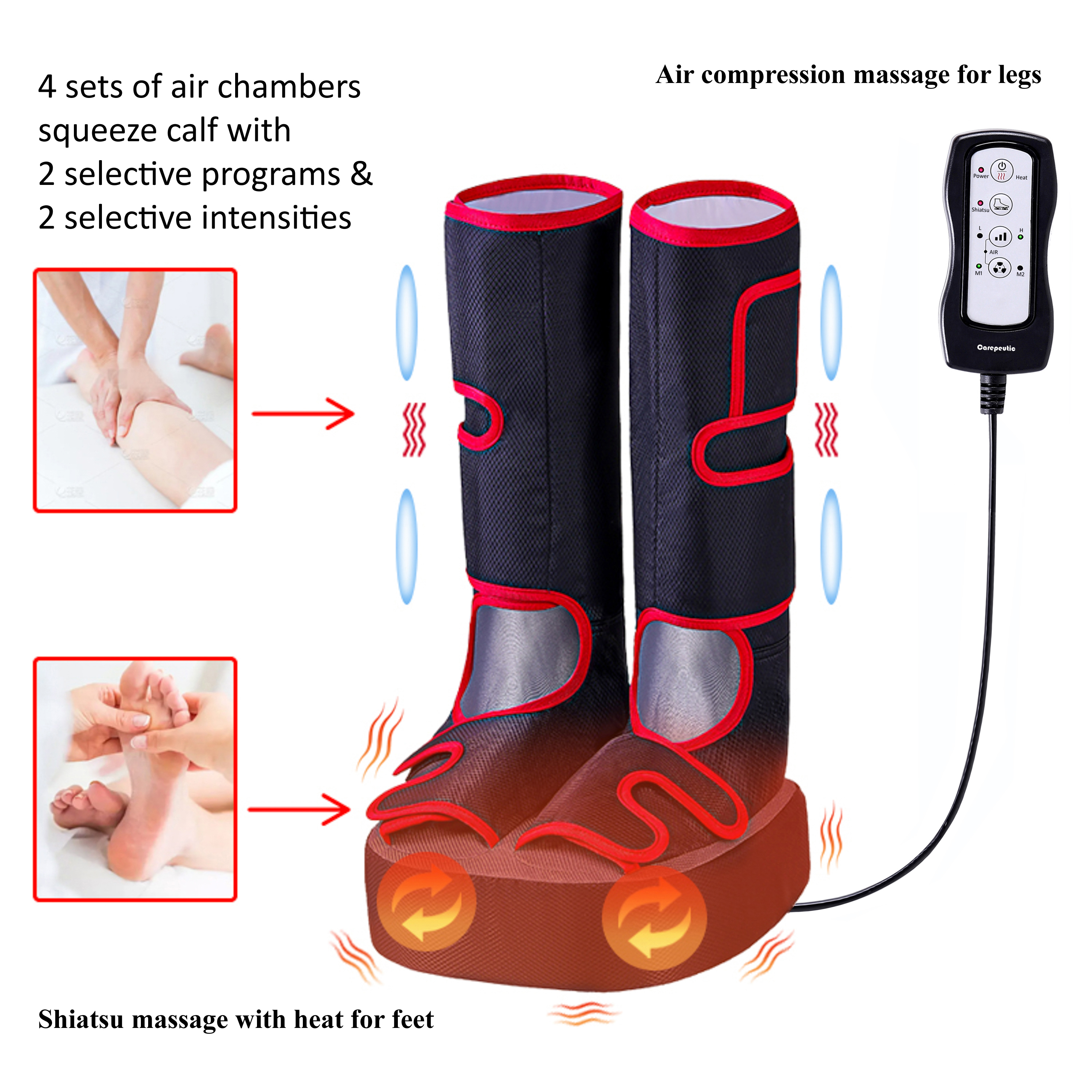 Carepeutic Double Relief Foot and Leg Massager