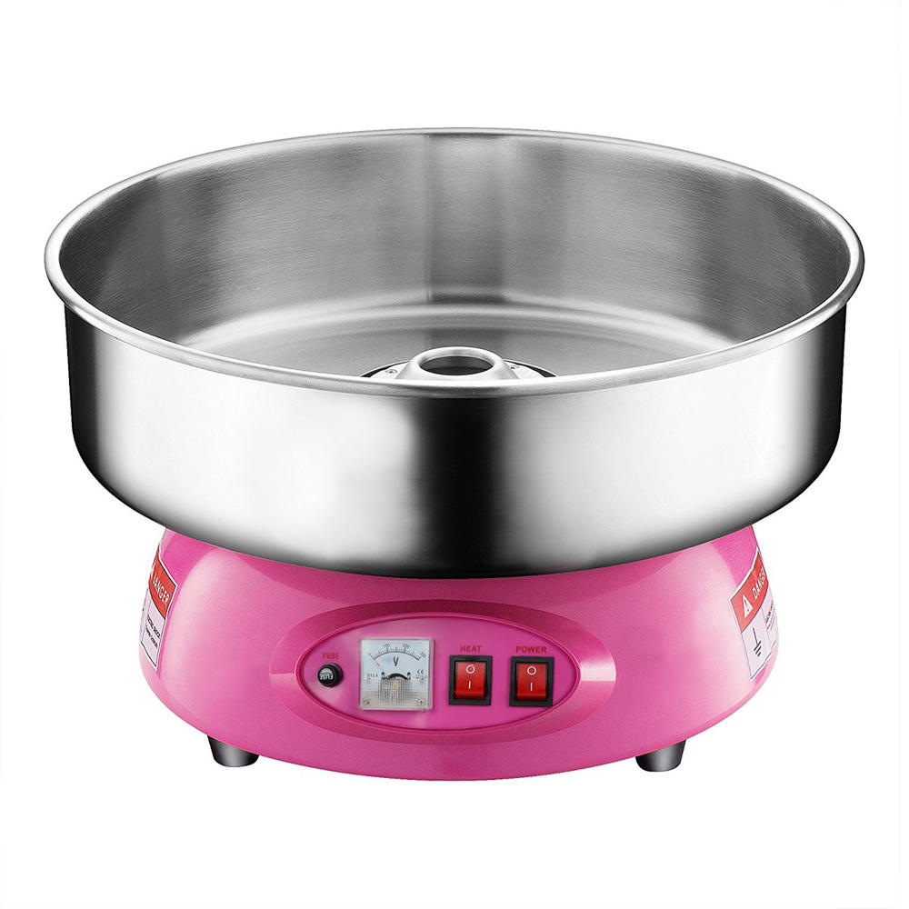 PartyHut Compact Commercial Cotton Candy Machine Party Candy Floss Maker Pink