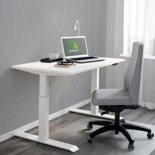 Advanceup White 47 Dual Motor Electric Stand Up Ergo Office Desk