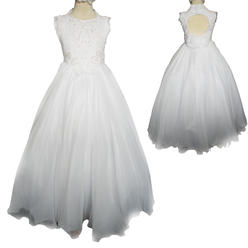 Kids White Graduation Dress Kids White Graduation Dress
