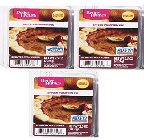 Better Homes Gardens Better Homes Spiced Pumpkin Pie Scented Wax