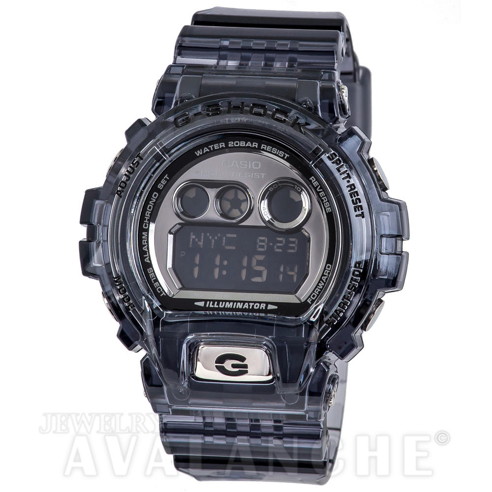 Casio 10year Battery Life - Semi-Transparent Charcoal Color Band Men's Casio G-SHOCK Watch GDX6900FB-8B