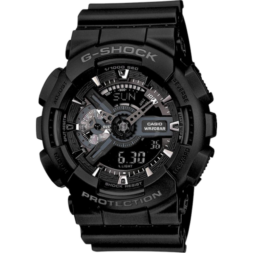 Casio Stealth Black Resin Men's Casio G-SHOCK Analog-Digital Watch GA110-1B