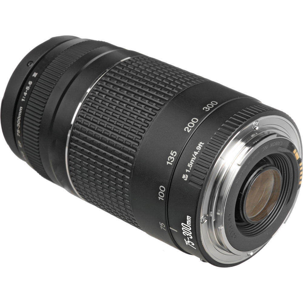 Canon EF 75-300 III + Speedlite 430EX III-RT + UV-CPL-FLD - 32GB Accessory Kit