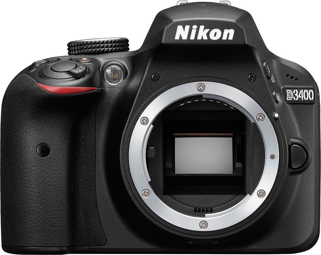 Nikon D3400 Camera + AF-S 50mm f/1.8G + LED + Case + 1yr Warranty - 64GB Bundle
