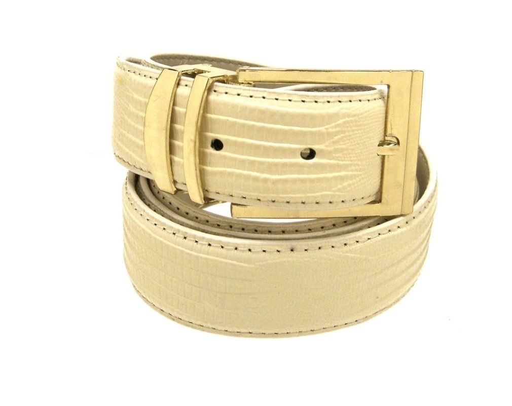 belt Men's Belts Top Grain and Split Leather Belts Cream 35mm Up to 60"