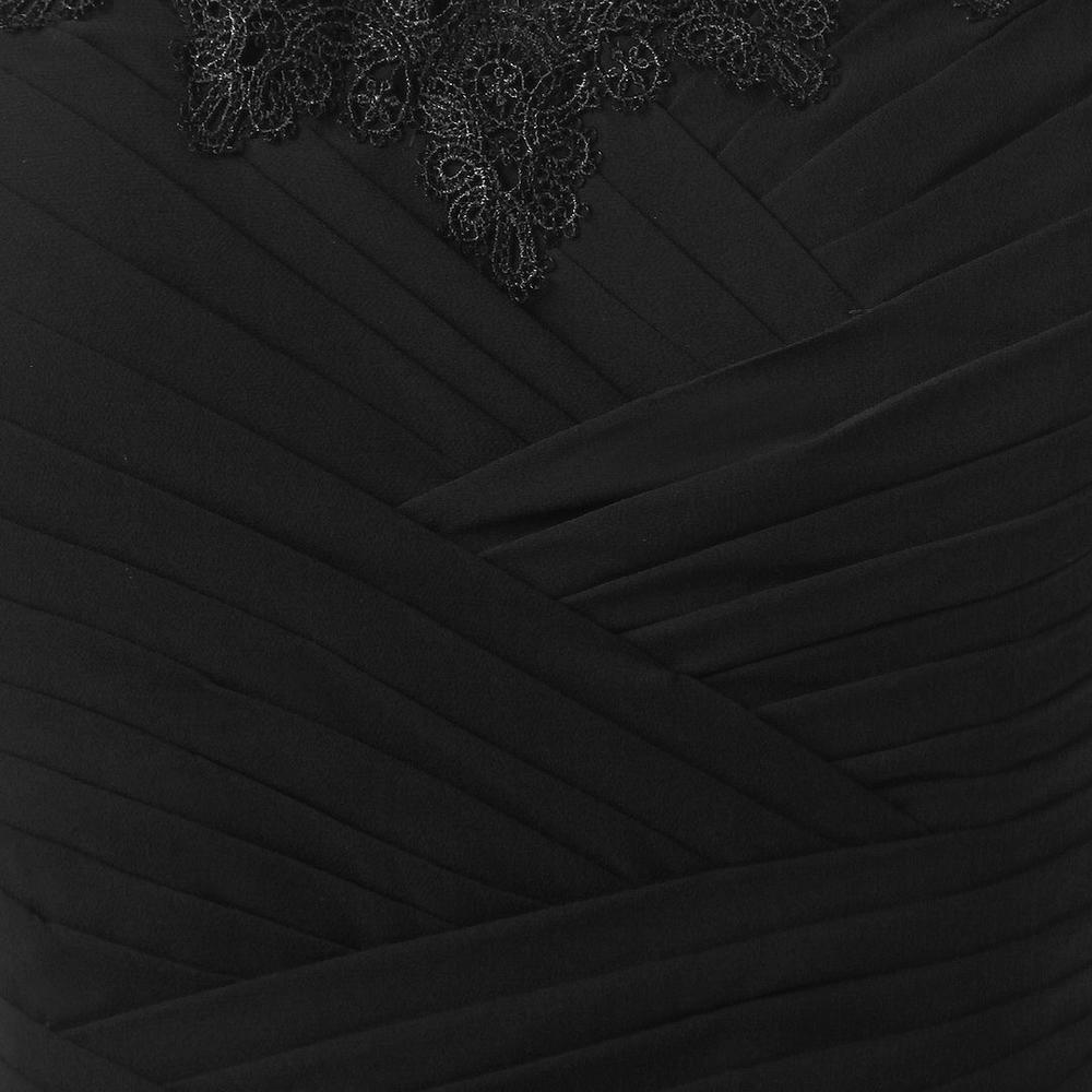 Formal Dress New Women Sexy Party Formal Prom Dress Black Strapless Chiffon Long Evening Dresses Plus Size Maxi Dress DR2101BLK