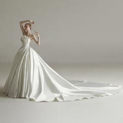 WWW USA New Women Sexy Wedding Dress White Satin Strapless Plus Size Maxi Evening Formal Prom Dress DR0189WHT