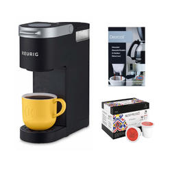 Keurig K-Mini Single Serve K-Cup Pod Coffee Maker (Black) Bundle