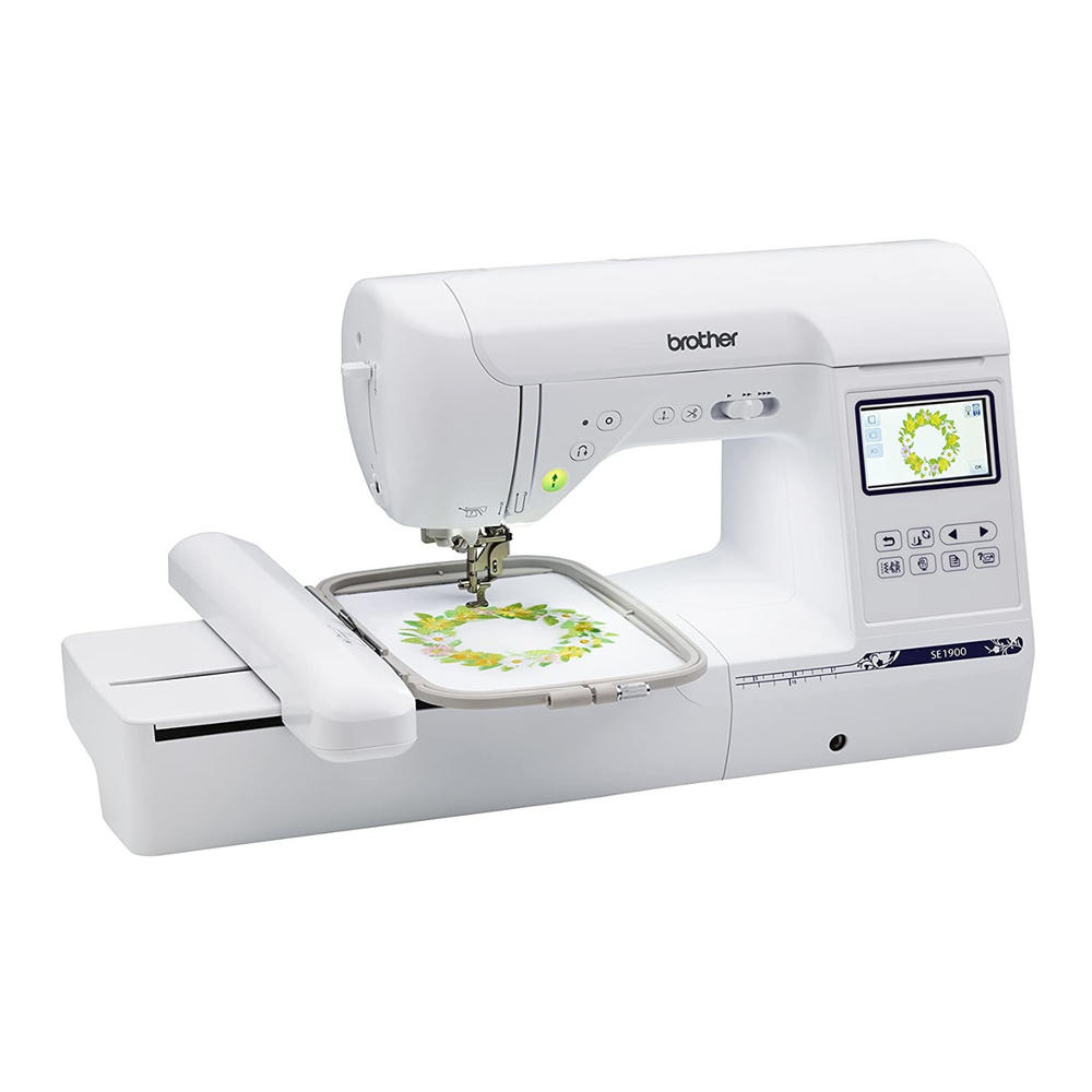 Brother SE1900 Sewing and Embroidery Machine with Threads and Sewing Clips Set