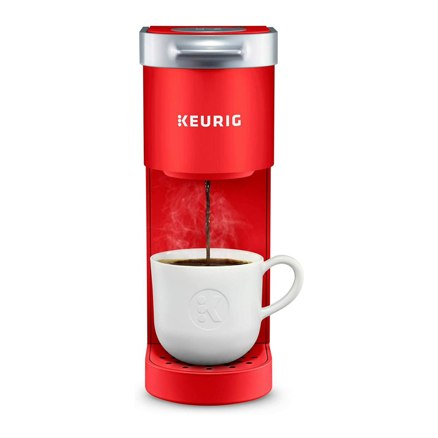 Keurig K-Mini Coffee Maker, Single Serve K-Cup Pod Coffee Brewer, 6 to 12 oz. Brew Sizes, Poppy Red