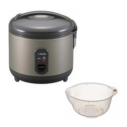 Zojirushi Rice Cooker and Warmer, 5.5-Cup (Uncooked) Bundle with Washing Bowl