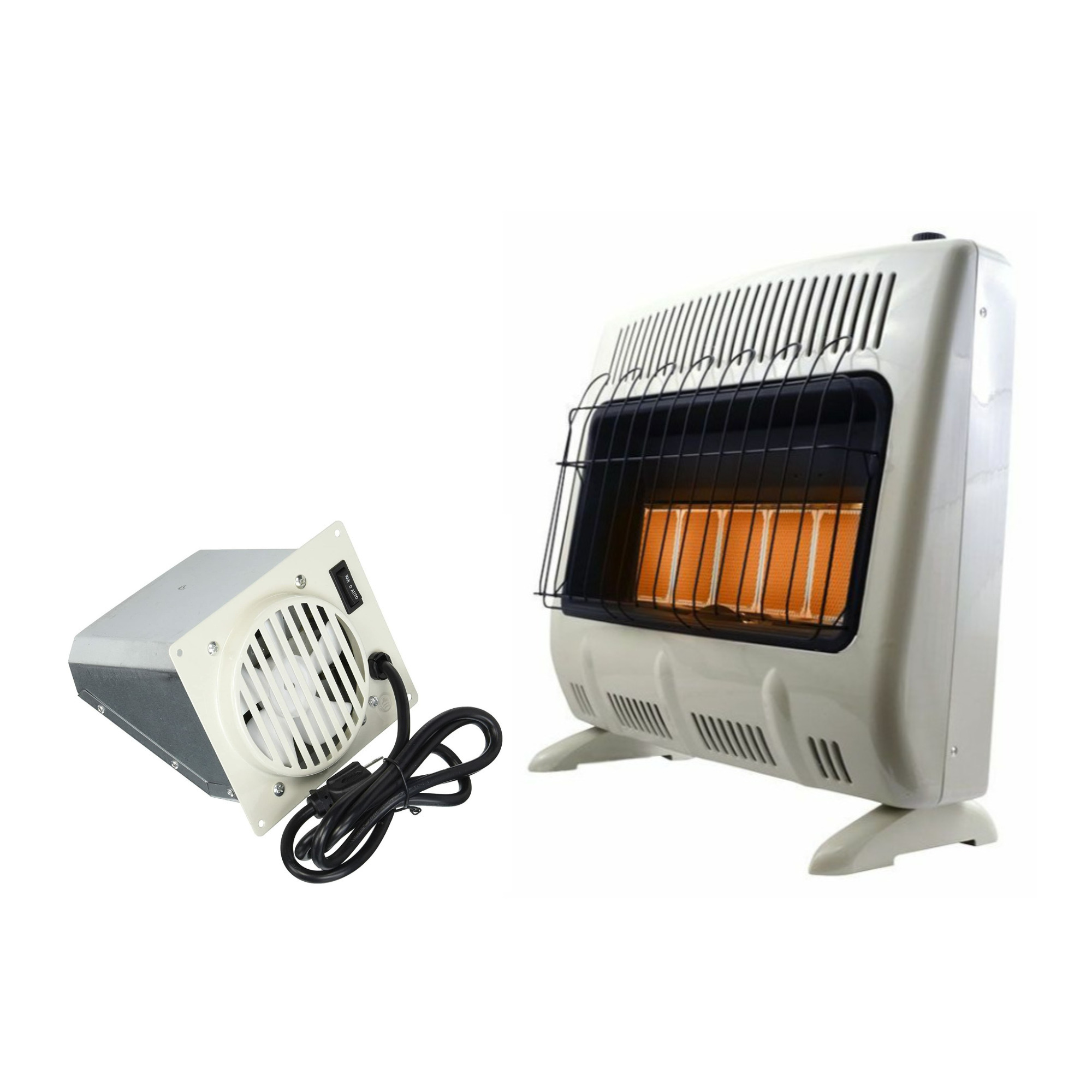 Mr. Heater Vent Free 30,000 BTU Radiant Natural Gas Heater with Fan Blower
