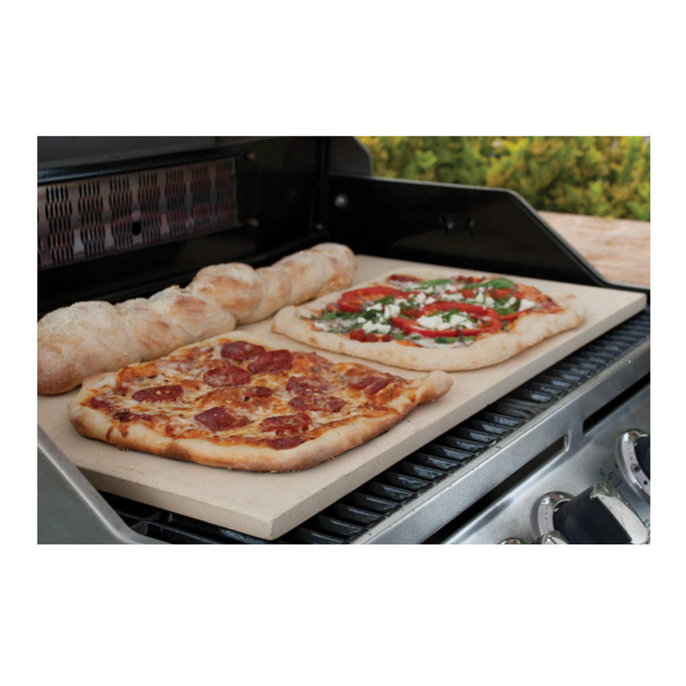 Pizzacraft ThermaBond Rectangular Pizza Stone for Oven or Grill (20-Inch)