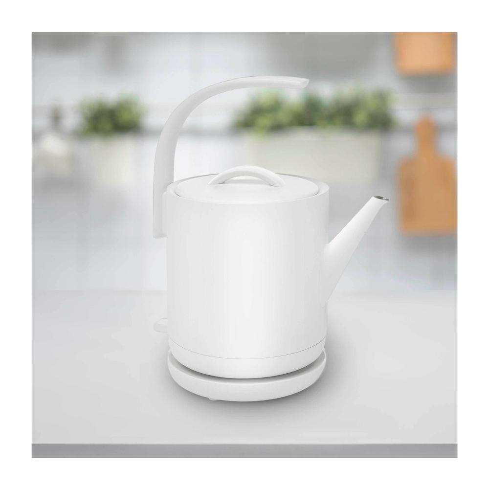 ChefWave Electric Lightweight Pour-over Kettle for Coffee And Tea, Matte White