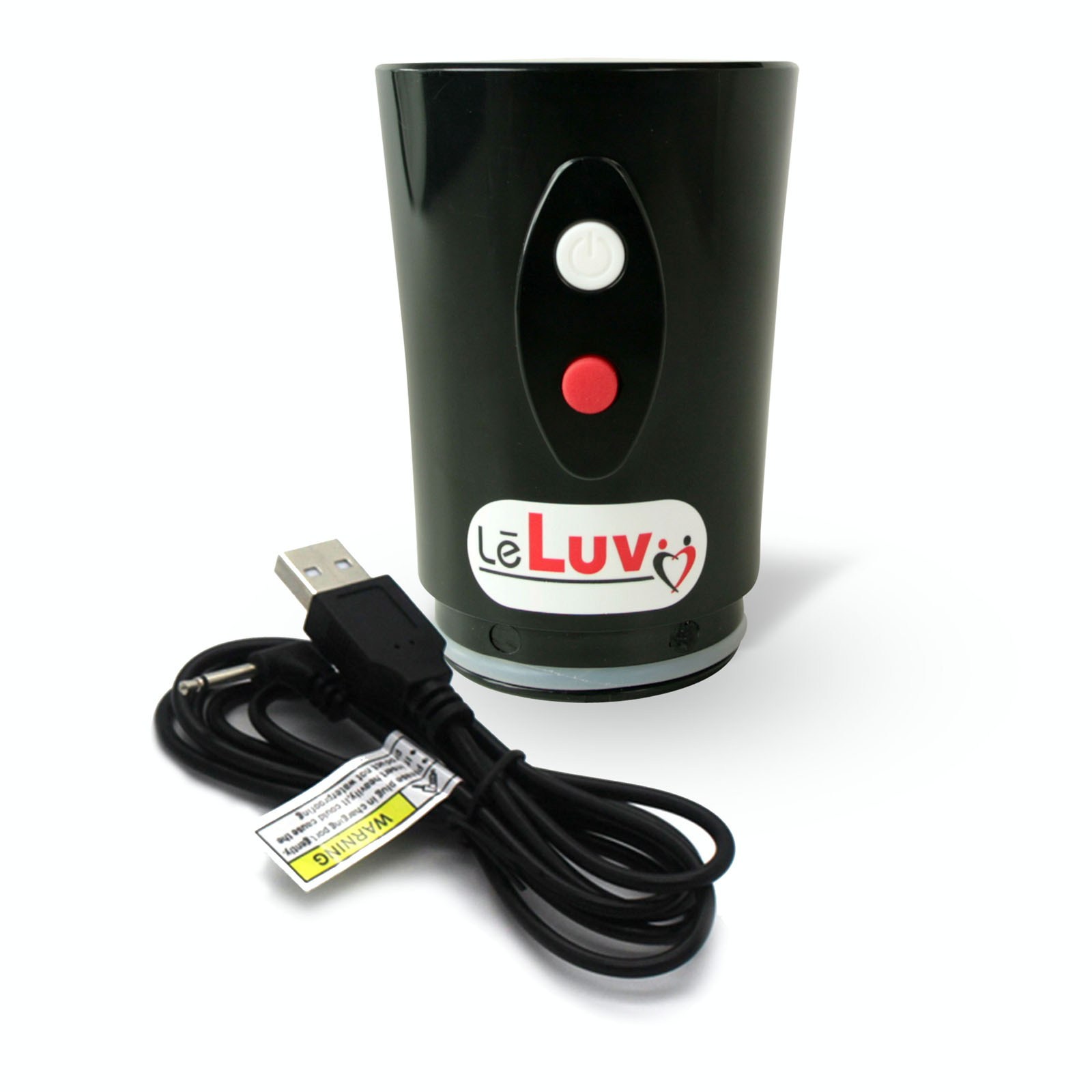 LeLuv Eros USB-Powered Electric Penis Pump Head w/ USB - Black