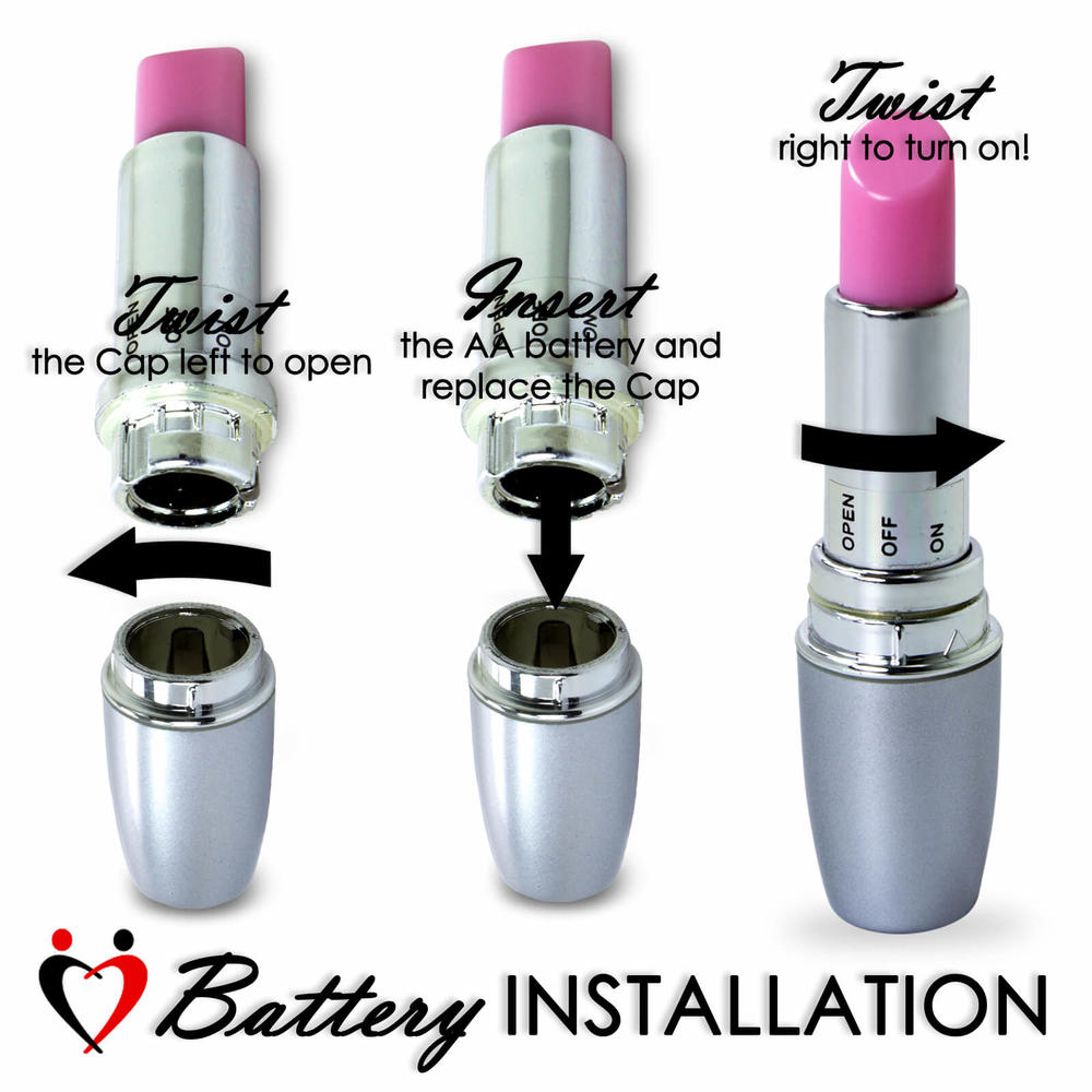 LeLuv Rabbit Vibrator SLIM BUNNY Waterproof Pink with Lipstick Massager