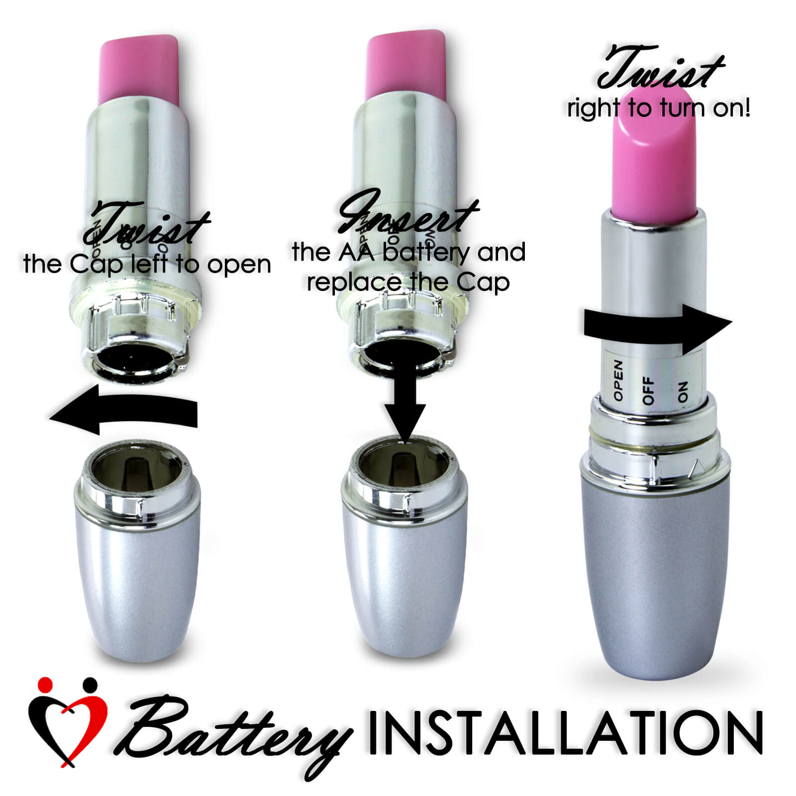 LeLuv Rabbit Vibrator LeLuv Multispeed Quiet 9.5 Inch and Secret Lipstick