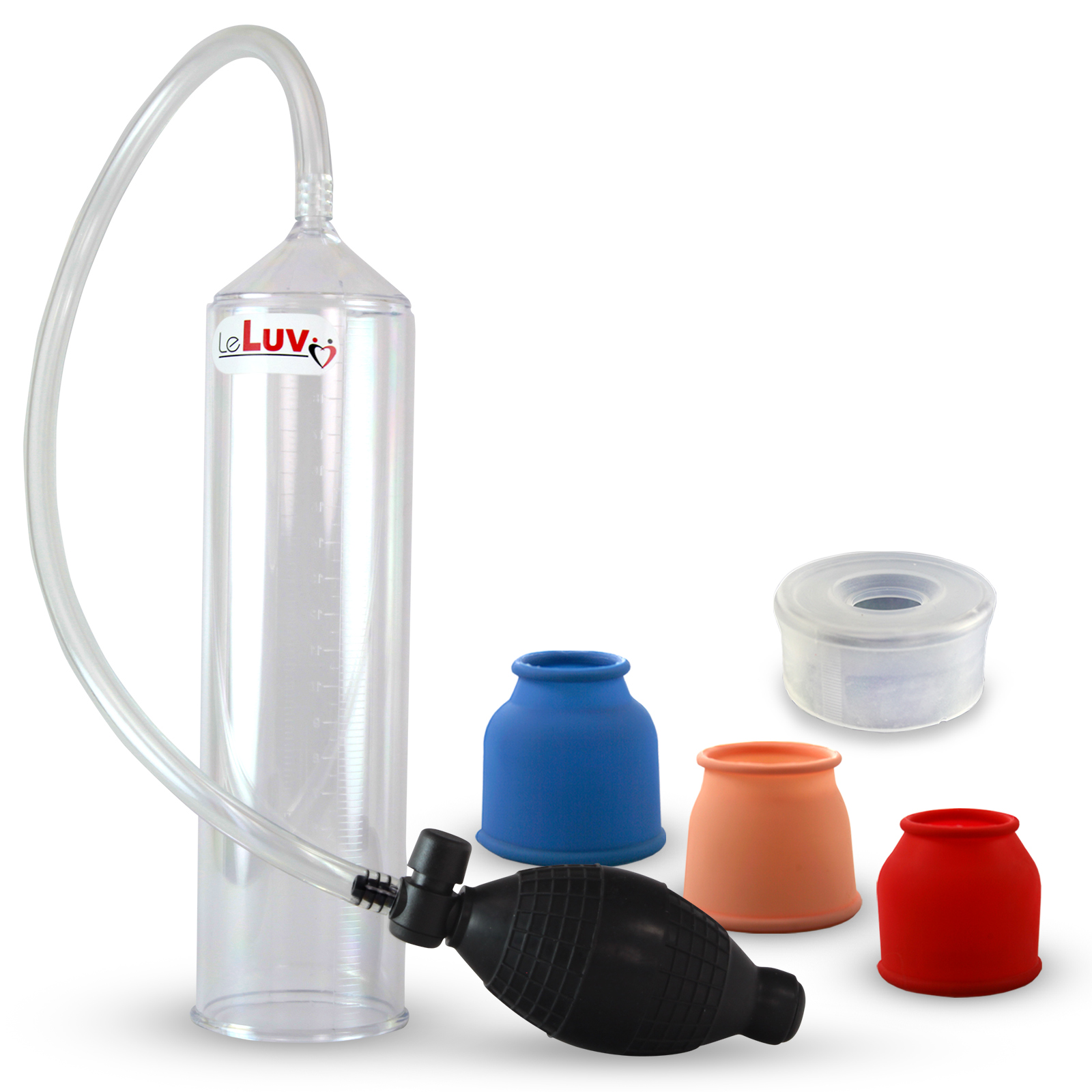 LeLuv Penis Vacuum Pump EasyOp Bgrip Small Medium Large and Clear Seals