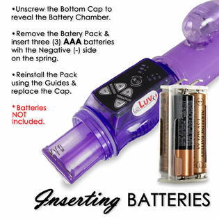 LeLuv 9.5" Beginner Up Down Thrusting Slim Rabbit Vibrator USB Powered Purple LeLuv 9.5" Beginner Up Down Thrusting Slim Rabbit Vibrator USB Powered Purple
