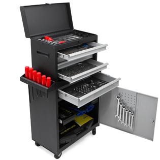 XtremepowerUs Garage Top Toolchest 3 Sliding Rolling ...