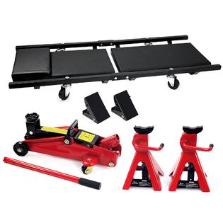 Xtremepowerus 2 Ton Floor Jack Combo Jack Garage Kit