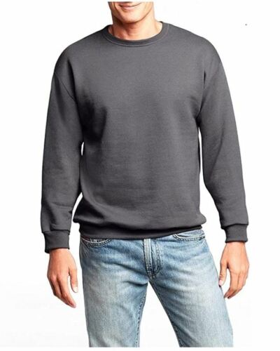 Hanes Men's Slate Gray Premium Fleece Pullover Sweatshirt with Fresh IQ - Size XL