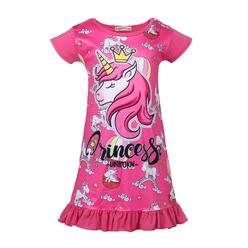 Madewell Unicorn Printed Toddler Girls Rainbow Nightshirt Nightie Princess Night Dresses - Size 4T