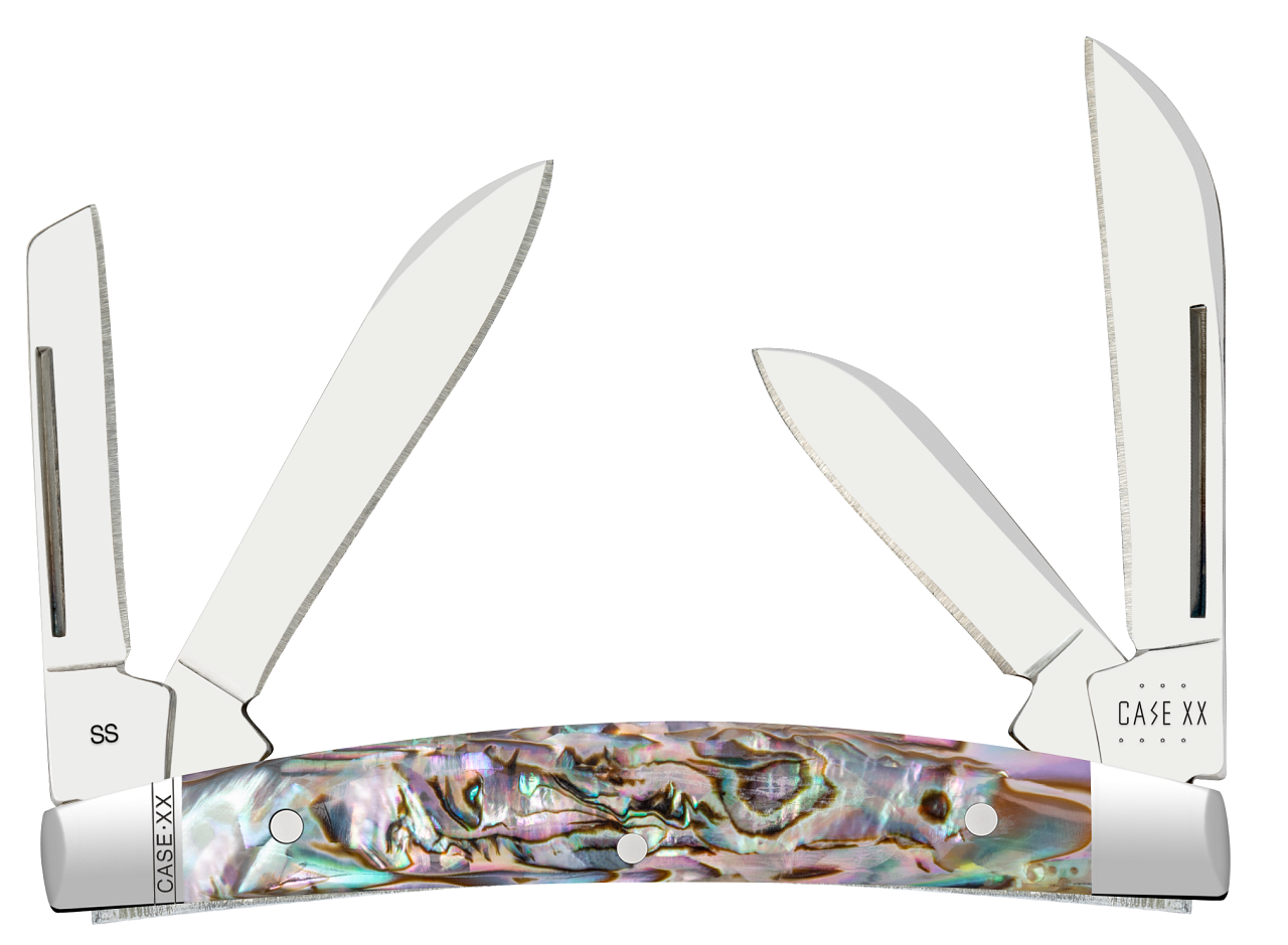 Case Knives Case xx Knives Small Congress Genuine Abalone Stainless 12026 Pocket Knife