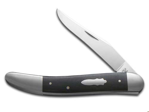 Case Knives Case xx Knives Tony Bose Old Dog Ebony Wood & 154CM Stainless 10793 Pocket Knife
