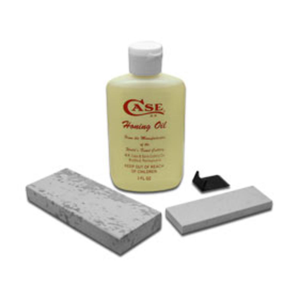 Case XX Knives Arkansas Stone Sportsman's Sharpening Kit with Honing Oil for Pocket Knife 00924