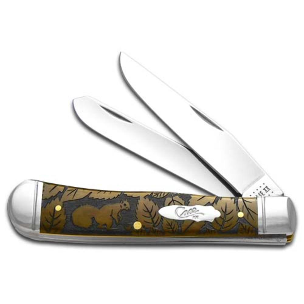 Case Knives Case XX Knives Squirrel Wildlife Series Antique Bone Trapper 1/500 Stainless Pocket Knife CA58182 SQ