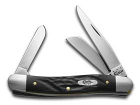 Case Knives Case XX Knives Rough Black Synthetic Black Stockman Stainless Pocket Knife 18222