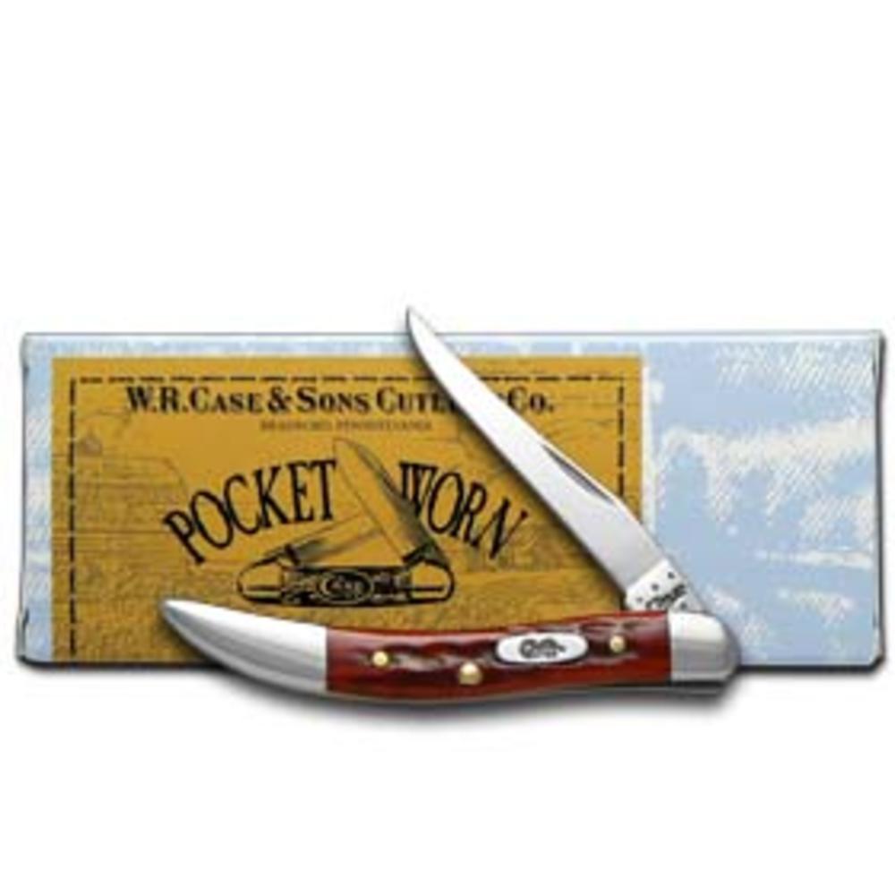 Case Knives Case XX Knives Jigged Old Red Bone Pocket Worn Toothpick Stainless Pocket Knife 00792