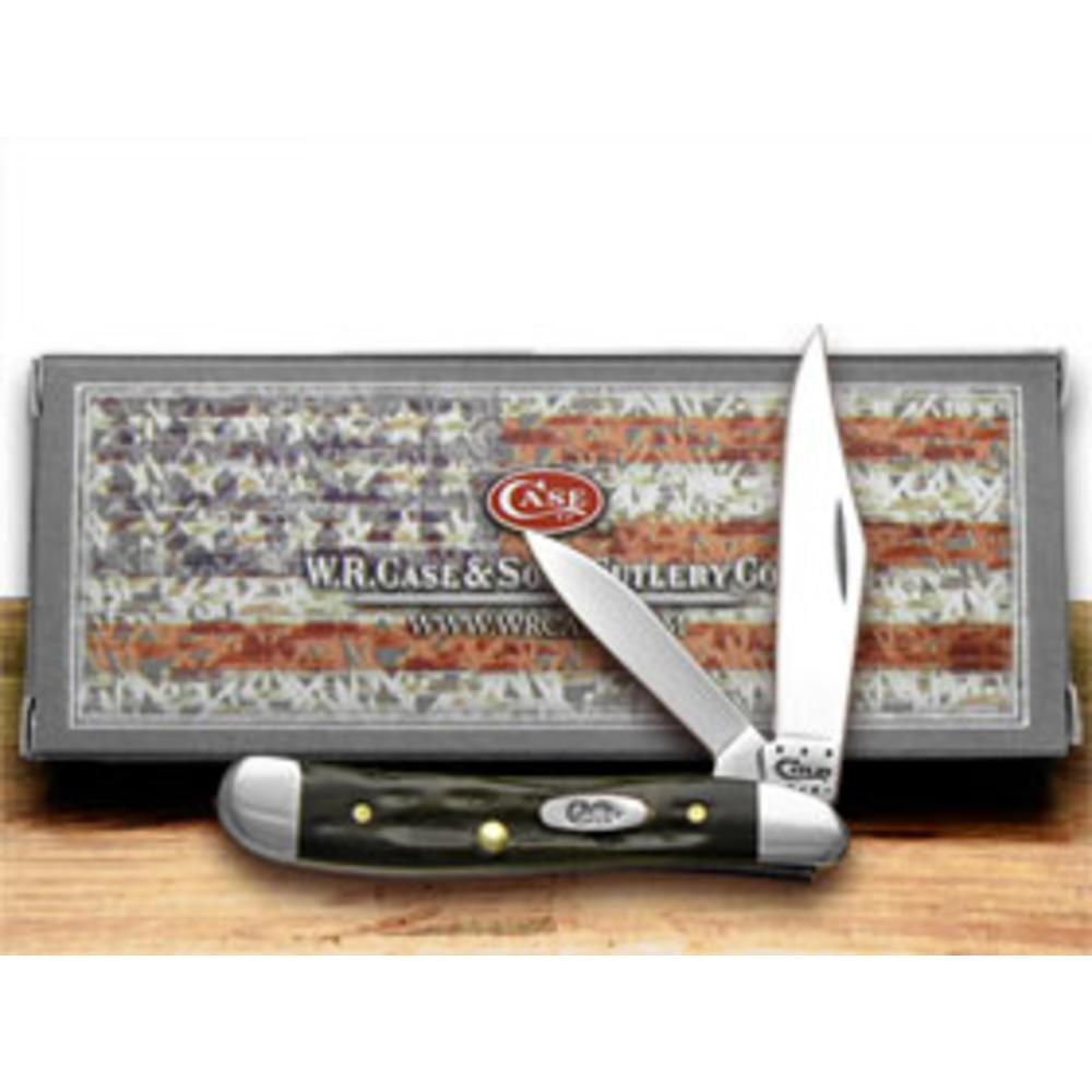Case Knives Case XX Knives Jigged Genuine Buffalo Horn Peanut Pocket Knife 65014