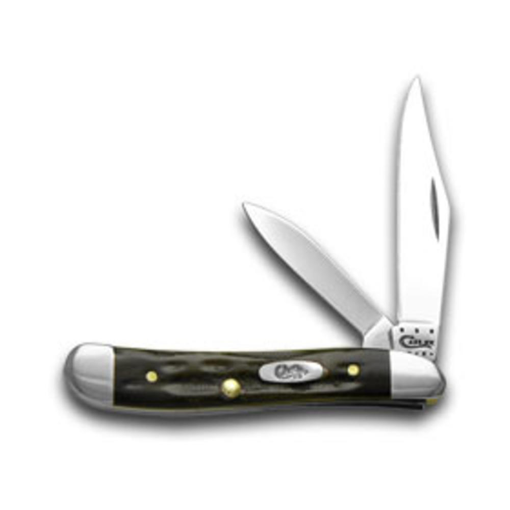 Case Knives Case XX Knives Jigged Genuine Buffalo Horn Peanut Pocket Knife 65014