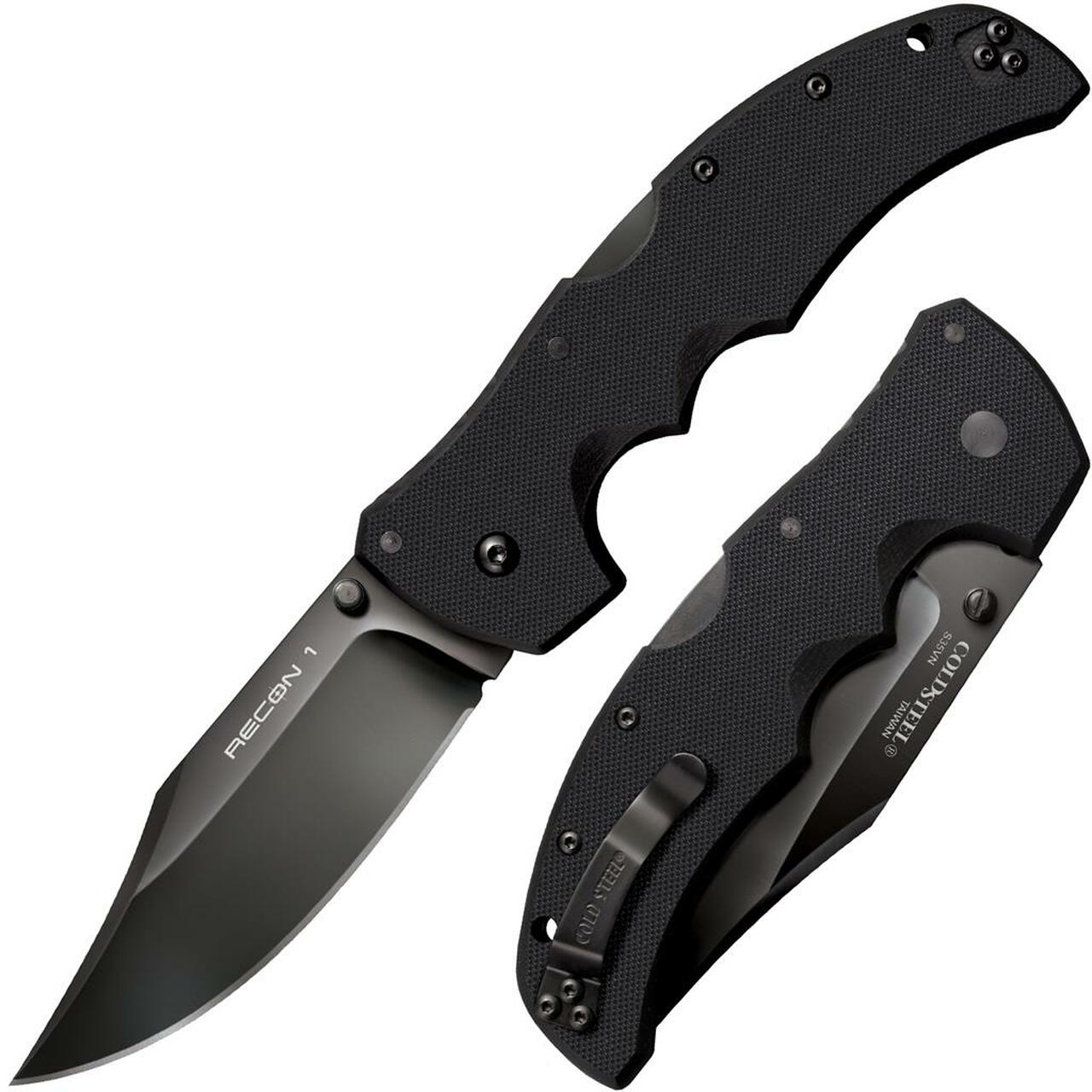 Cold Steel Recon 1 Lockback 27BC Knife Black S35VN Stainless Steel & Black G10 Pocket Knife