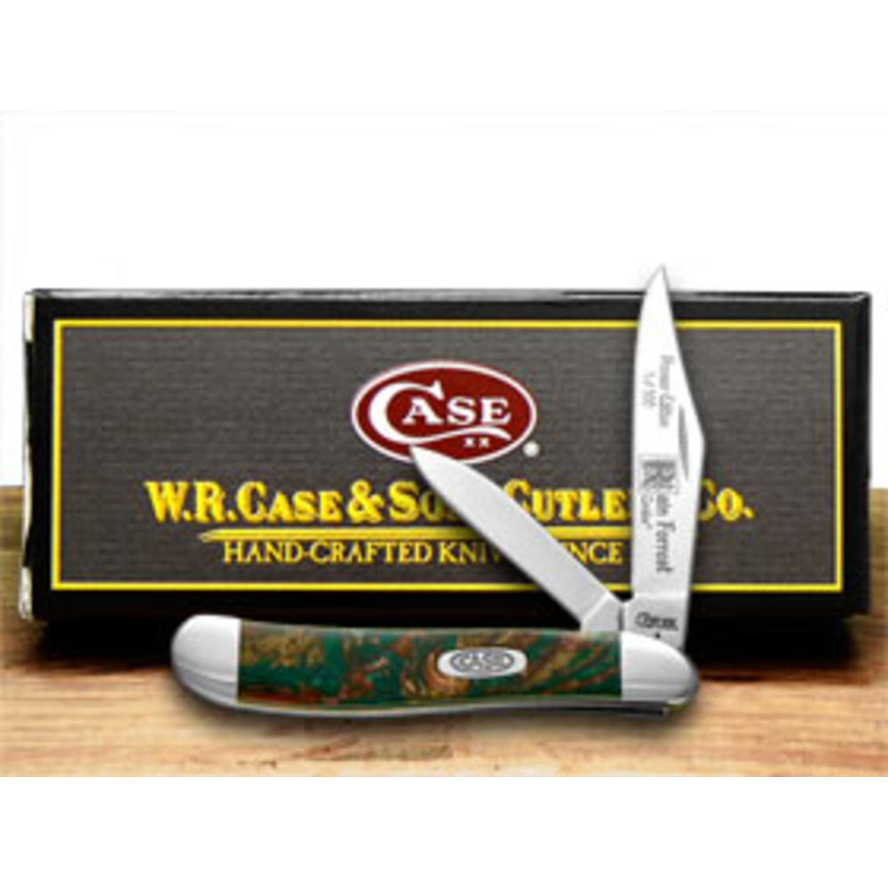 Case Knives Case XX Knives Rain Forrest Genuine Corelon Peanut 1/500 Pocket Knife 9220RF-LTD