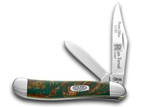 Case Knives Case XX Knives Rain Forrest Genuine Corelon Peanut 1/500 Pocket Knife 9220RF-LTD
