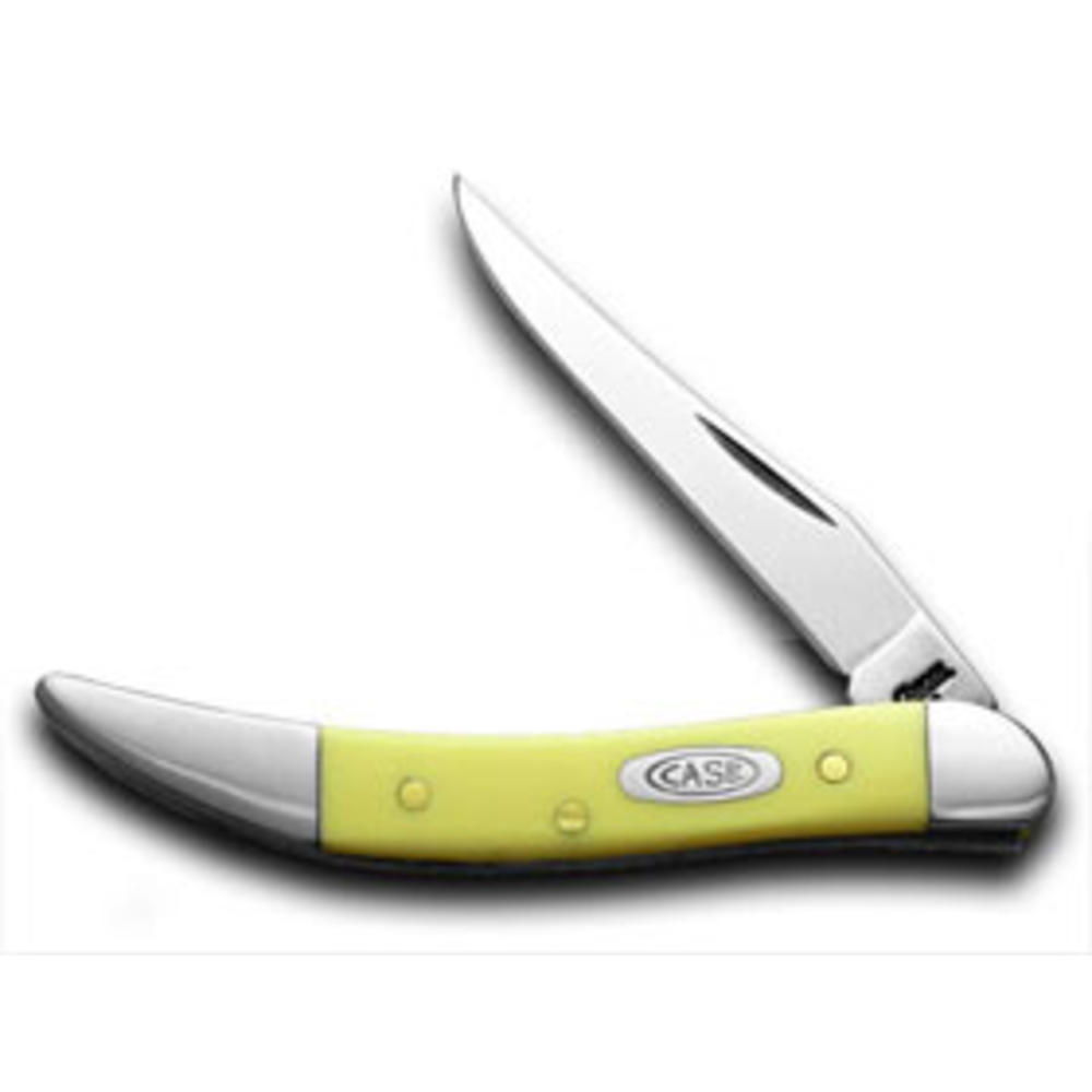 Case Knives Case XX Knives Yellow Synthetic Toothpick Carbon Steel Pocket Knife 00091