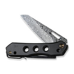 WE KNIFE Vision R 21031-DS1 Superlock Damasteel & Black Titanium Pocket Knives