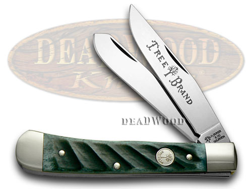 boker boker tree brand washboard green bone trapper pocket knife knives
