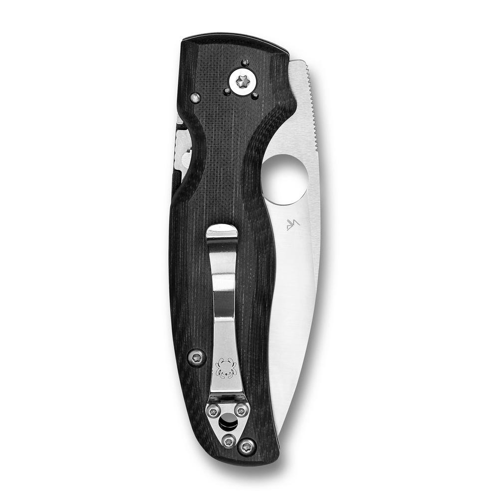 Spyderco Black G-10 Shaman Liner Lock C229GS Stainless Pocket Knife