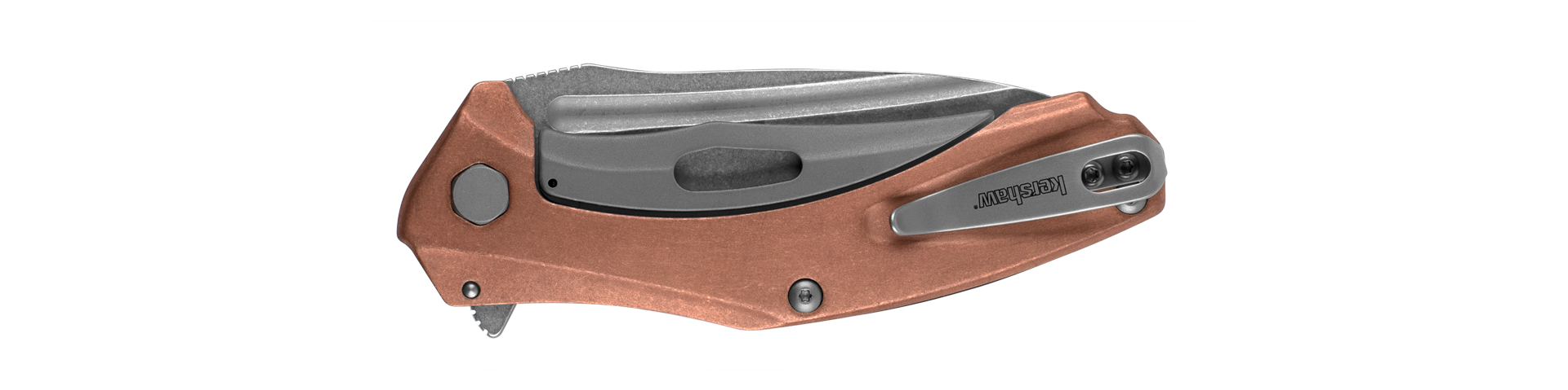 Kershaw Solid Copper Natrix Frame Lock D2 Carbon Steel Pocket Knife Knives