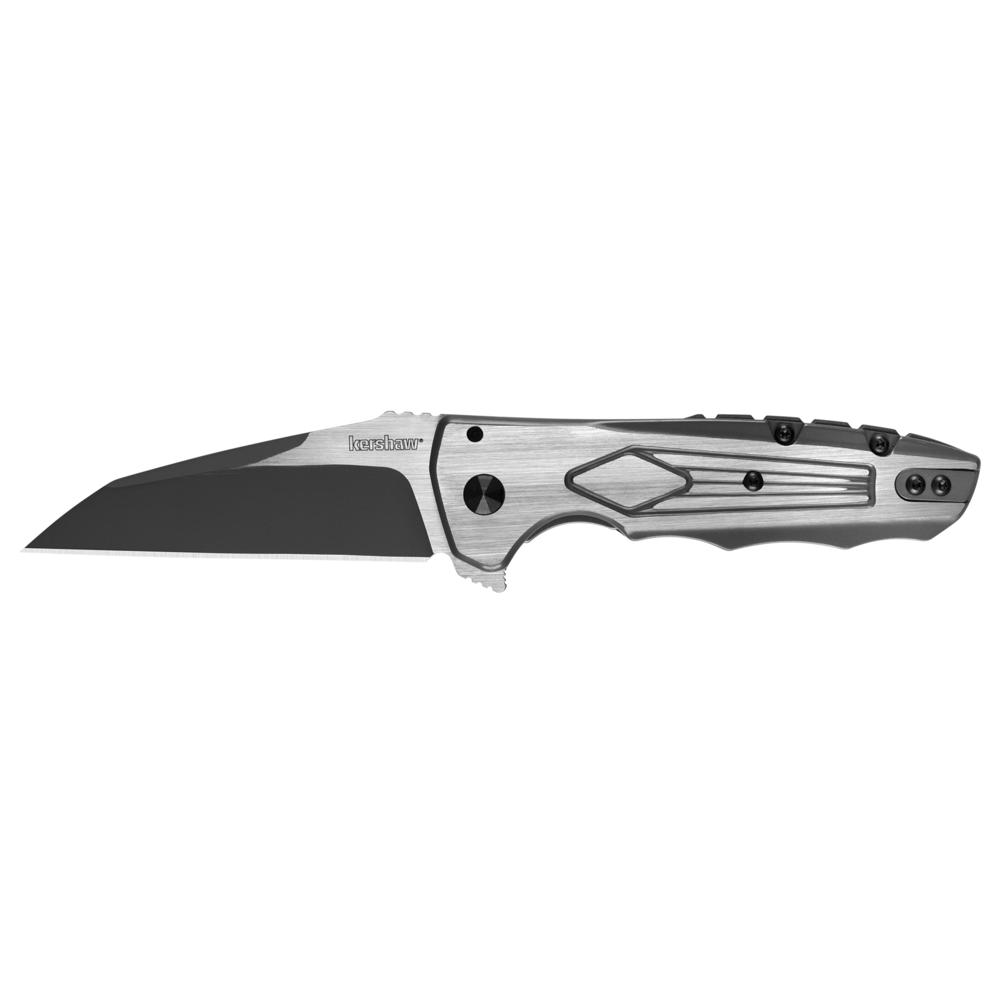 Kershaw Knives Satin Stainless Steel Deadline Inset Liner Lock Stainless Pocket Knife 1087