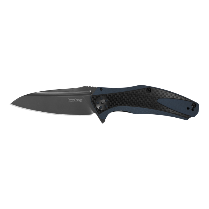 KERSHAW Natrix 7007CF Knife 8Cr13MoV Stainless & Black Carbon Fiber/Blue G10 Knives