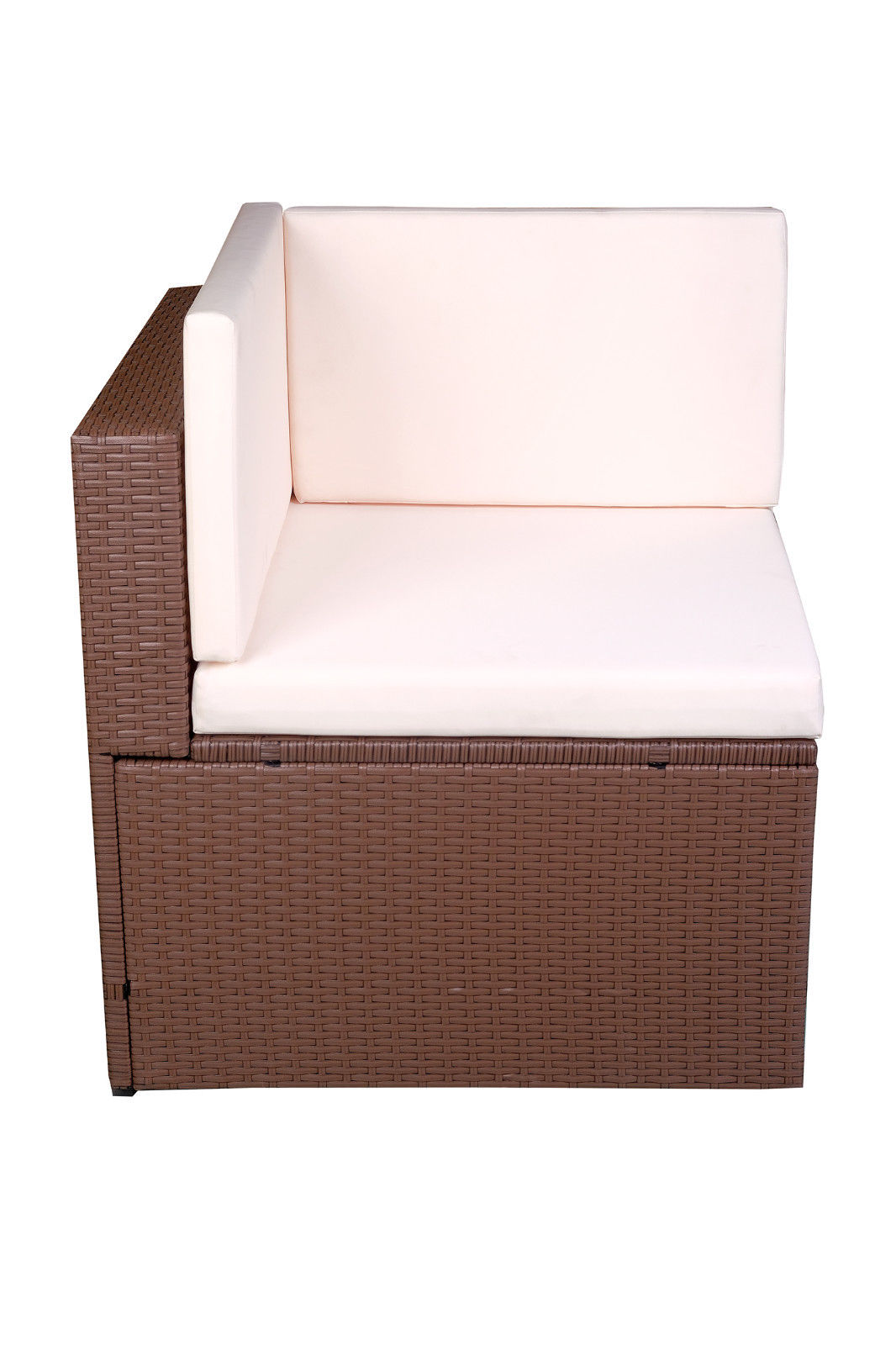 Mcombo 5 Pcs Outdoor Patio Wicker Sofa Chair Garden Sectional